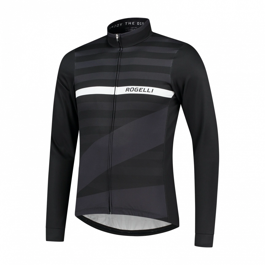 Rogelli Stripe fietsshirt lange mouw heren